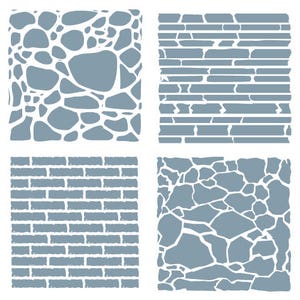 STONE + BRICK CLADDING Fondos Clipart -Vector Clip Art Graphics -Descarga Digital -Wall Texture Template Design -eps, ai, svg, cdr, pdf