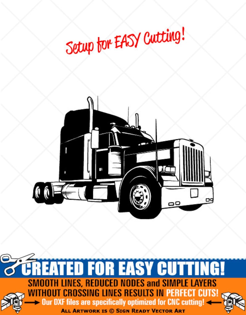 Free Free 127 Simple Semi Truck Svg Free SVG PNG EPS DXF File