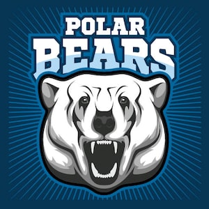 POLAR BEARS MASCOT Sports Team Clipart -Vector Clip Art Graphics-Digital Download-Business Template Logo Design Files-eps, ai, svg, cdr, pdf