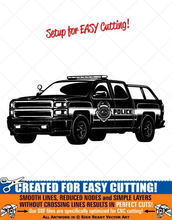 POLICE Truck Clipart-vector Clip Art Graphics-digital Download | Etsy