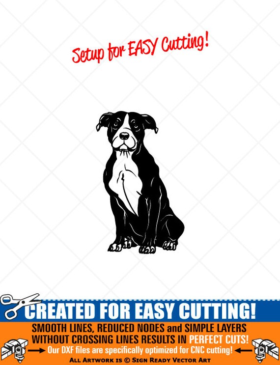 Staffy Staffordshire Terrier Dog Clipart Vector Clip Art Etsy