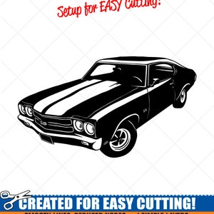 Chevy-chevrolet Chevelle SS 454 1970 Clipart-vector Clip Art Graphics ...