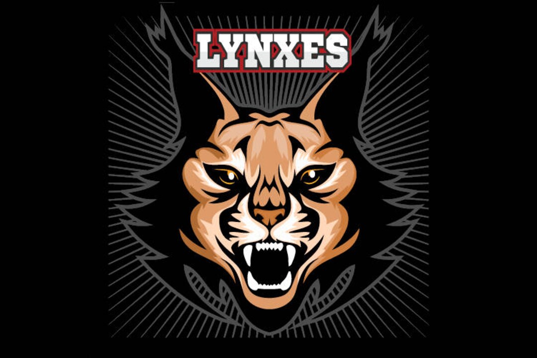 LYNXESBOBCAT MASCOT Sports Team Clipartvector Clip Art Graphics