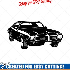 PONTIAC FIREBIRD 400 Clipart-Vector Clip Art Graphics-Digital Download Image-Cut Ready Files-Logo-Vinyl Sign Design -eps, ai, svg, dxf, png