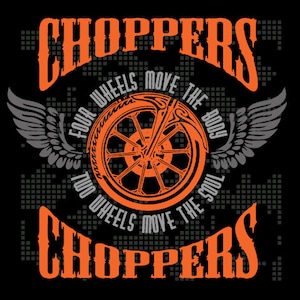 CHOPPER MOTORCYCLE BIKER Clipart-Vector Clip Art Graphics-Digital Download-Template Design Files-Logo-Badge-Emblem-Sign -eps, ai,svg,cdr,pdf