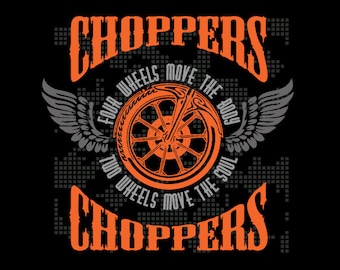 CHOPPER MOTORCYCLE BIKER Clipart-Vector Clip Art Graphics-Digital Download-Template Design Files-Logo-Badge-Emblem-Sign -eps, ai,svg,cdr,pdf