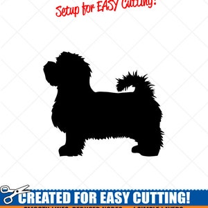 Malteser SVG Hund Silhouette Clipart-Vektor Clip Art Grafik Download Bild-Cut Ready Files-Cricut Vinyl Sign Design -eps, ai, dxf, png, pdf