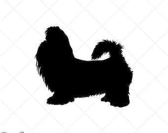 Shih Tzu SVG Dog Silhouette Clipart-Vector Clip Art Graphics Download Image-Cut Ready Files-Cricut Vinyl Sign Design-eps, ai, dxf, png, pdf