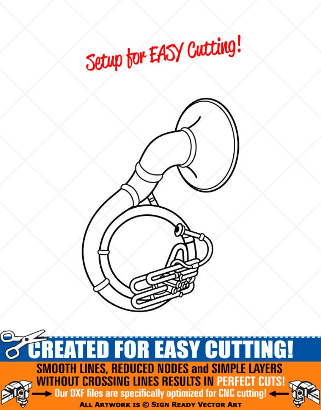 Sousaphone SVG Clipartvector Clip Artdigital Download Imagecut Files