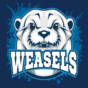 Wiesel-Maskottchen-Sport Team Clipart Vektor Clip Art Grafik-Digital Image Download-Business Vorlage Logo-Design-Dateien-Eps, Ai, Svg, cdr, pdf