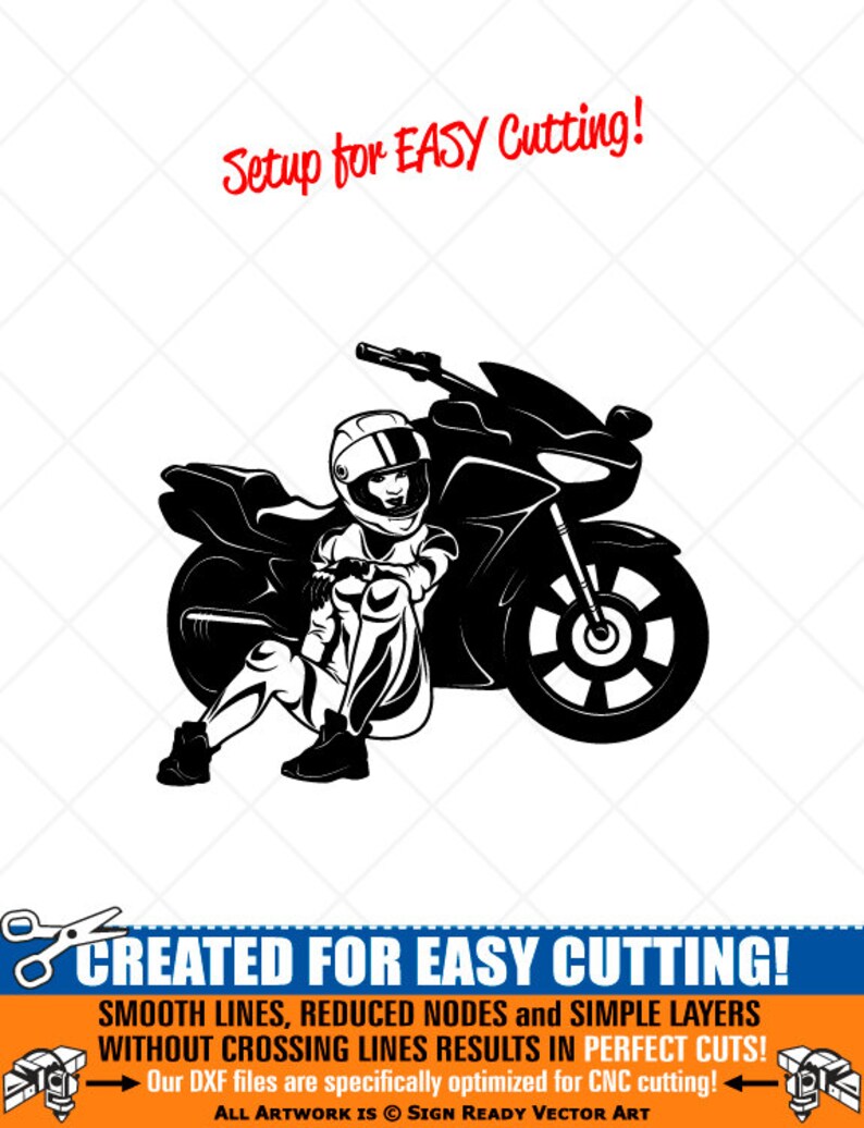 Download Sexy Motorcycle Girl Clipart-Vector Clip Art Graphics ...