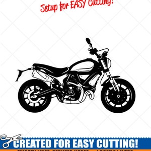 DUCATI SCRAMBLER 1100 Motorcycle svg Clipart-Vector Clip Art Graphics Image-Cut Ready Files-Vinyl Sign Design-CNC-Logo-eps, ai, dxf, png,pdf