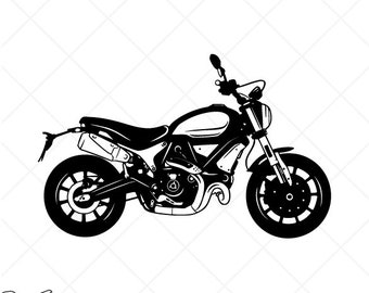 DUCATI SCRAMBLER 1100 Motorcycle svg Clipart-Vector Clip Art Graphics Image-Cut Ready Files-Vinyl Sign Design-CNC-Logo-eps, ai, dxf, png,pdf