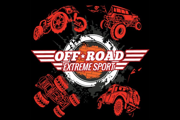 4x4 OffRoad Trucks Clipart Vector Clip Art Graphics Digital Etsy