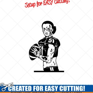 Jogador de futebol feminino Clipart-Vector Clip Art Gráficos-Download digital Arquivos prontos para corte de imagem-CNC-Vinyl Sign Design-eps, ai, svg, dxf, png