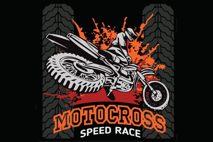 MOTOCROSS MOTORCYCLE DIRT Bike Clipart 