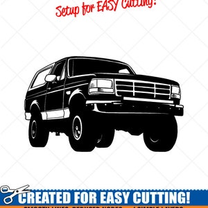 FORD BRONCO Truck 1995 Clipart-vector Clip Art Graphics-digital