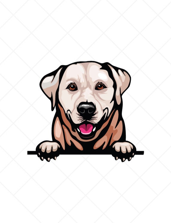 Labrador Retriever Peeking Dog Clipart Svg Eps Png Jpg-vector Clip Art-lab  Download Files for Signs, T-shirts, Printing, Logo Designs, Etc - Etsy UK