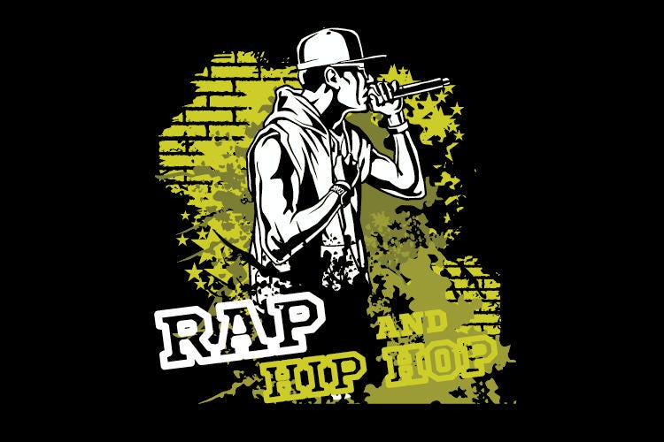 RAP HIP HOP Music Graffiti Clipart vector Clip Art | Etsy