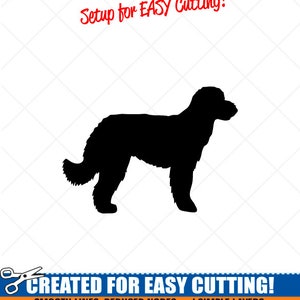 Goldendoodle SVG Hund Silhouette Clipart-Vektor Clip Art Grafiken Download Bild-Cut Ready Files-Cricut Vinyl Sign Design -eps, ai, dxf, png