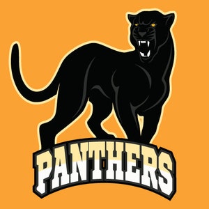 BLACK PANTHER MASCOT Sports Team Clipart-Vector Clip Art Graphics-Digital Download-Business Template Logo Design Files-eps, ai, svg, cdr,pdf