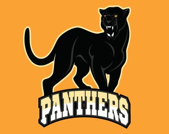 BLACK PANTHER MASCOT Sports Team Clipart-Vector Clip Art Graphics-Digital Download-Business Template Logo Design Files-eps, ai, svg, cdr,pdf