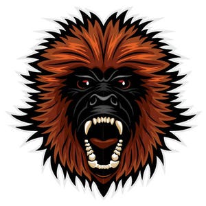 Affe-Maskottchen-Sport-Team-Clipart-Vektor Clip Art Grafik-Digital Image Download-Business Vorlage Logo Design-Dateien-Eps, Ai, Svg, cdr, Pdf