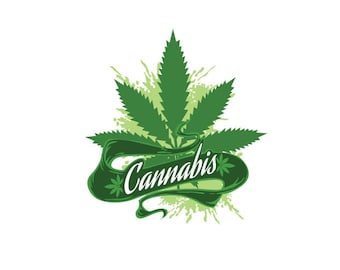 MEDIZINISCHE Marihuana-WEED Clipart Vektor Clip Art Grafik-Digital Download-Vorlage Design Dateien-Logo-Badge-Emblem-Zeichen - Eps, Ai, Svg, cdr, pdf