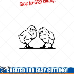 BABY CHICKS Clipart-Vector Clip Art Graphics -Digital Download Image-Cut Ready Files-CNC-Logo-Vinyl Sign Design -eps, ai, svg, dxf, png, pdf