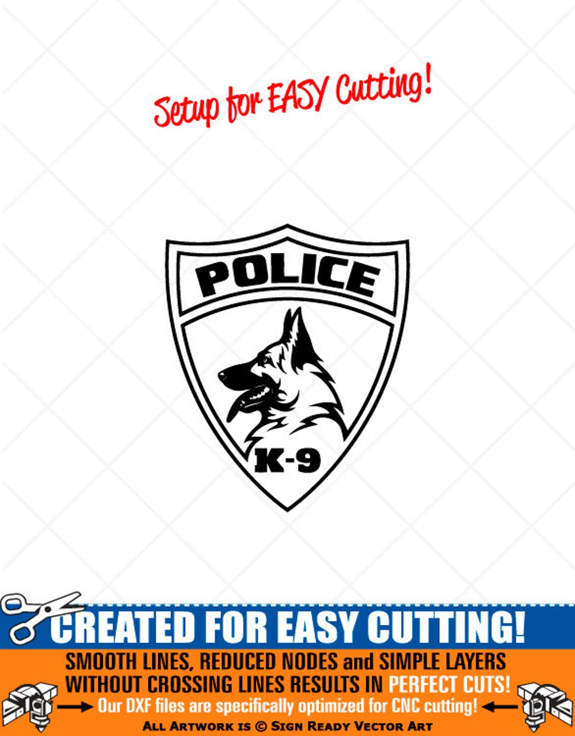 POLICE Dog K9 Badge Clipart-vector Clip Art Graphics-digital - Etsy