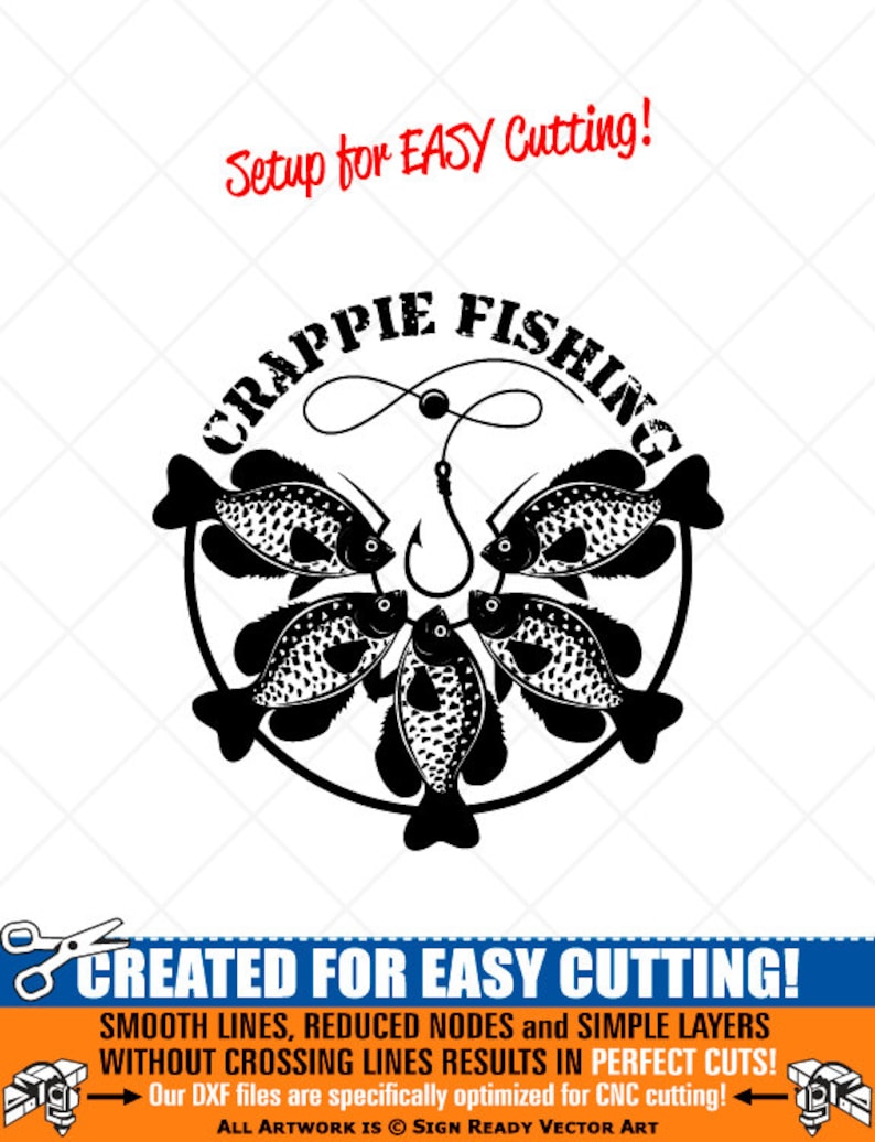 CRAPPIE FISHING-Fish Clipart-Vector Clip Art Graphics-Digital | Etsy