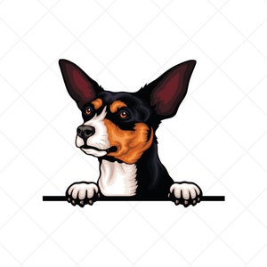 Toy Fox Terrier Peeking Dog Clipart svg eps png jpg-Vector Clip Art-Arquivos de download digital para placas, camisetas, impressão, designs de logotipos, etc.