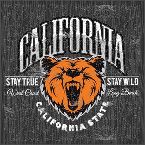 CALIFORNIA STATE bleiben echte Wild Design Clipart-Vektor Clip Art Grafik-Digital Download-Template-Logo-Badge-T-Shirt-Sign-eps,ai,svg,cdr,pdf