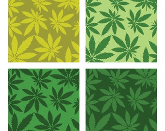 MARIJUANA-WEED Clipart nahtlose Hintergründe-Vektor ClipArt Grafiken--Digital Download-Template Design Dateien-Logo-Sign-eps, ai, svg, cdr, pdf