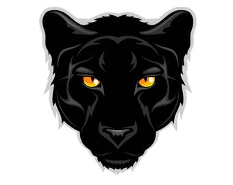 BLACK PANTHER MASCOT Sports Team Clipart-Vector Clip Art Graphics-Digital Download-Business Template Logo Design Files-eps, ai, svg, cdr,pdf