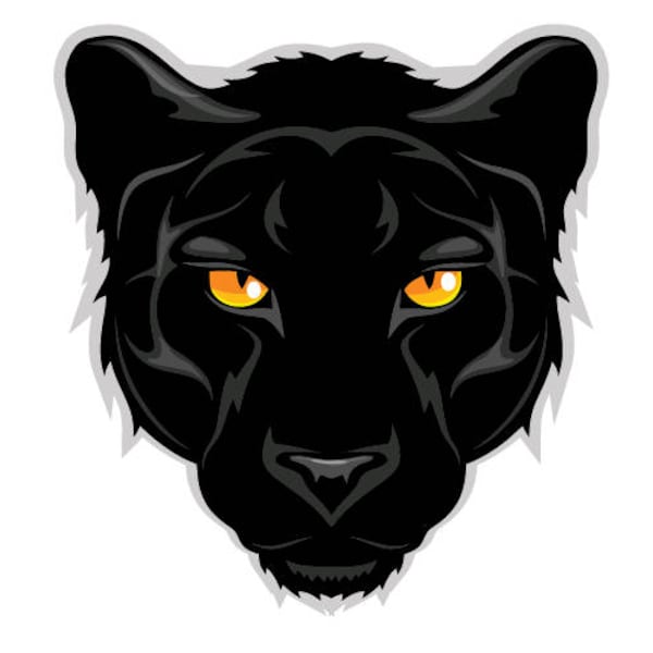 BLACK PANTHER-Maskottchen-Sport-Team Clipart Vektor Clip Art Grafik-Digital Download-Business Vorlage Logo-Design-Dateien-Eps, Ai, Svg, cdr, pdf