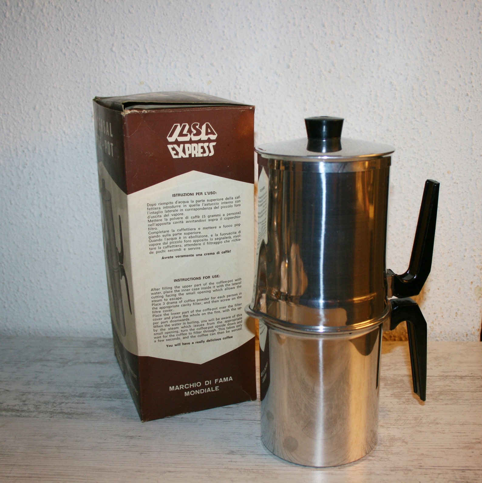 Italian 1970s Neapolitan Coffee Maker / Coffee Pot Moka Etsy