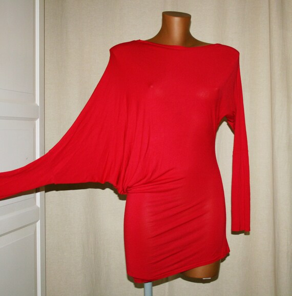 Vintage 85's RED Stretch MINI DRESS/T-shirt /Forma
