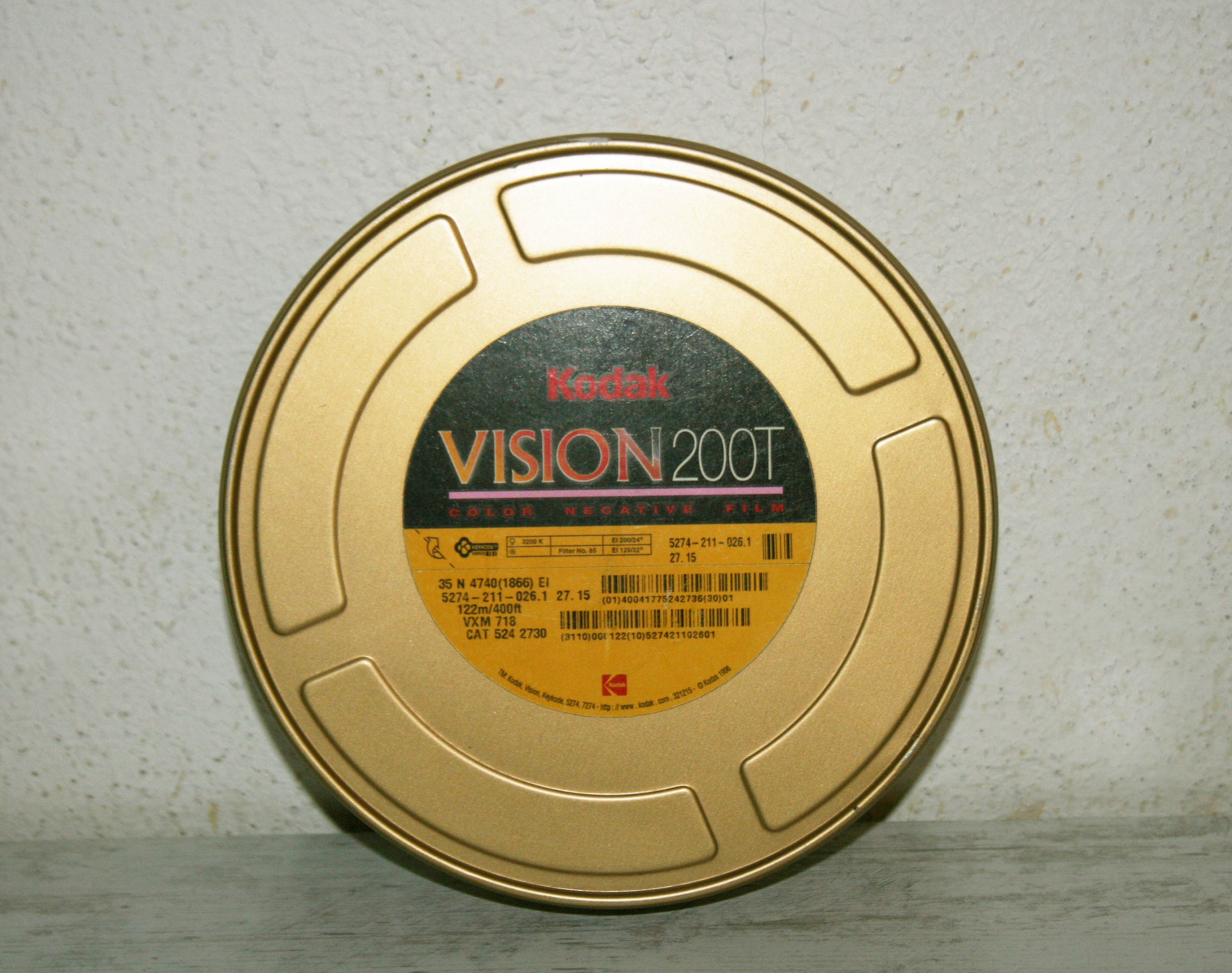 Kodak, Old Tin Box movie Film Collectable Metal Storage Tin Box Vintage