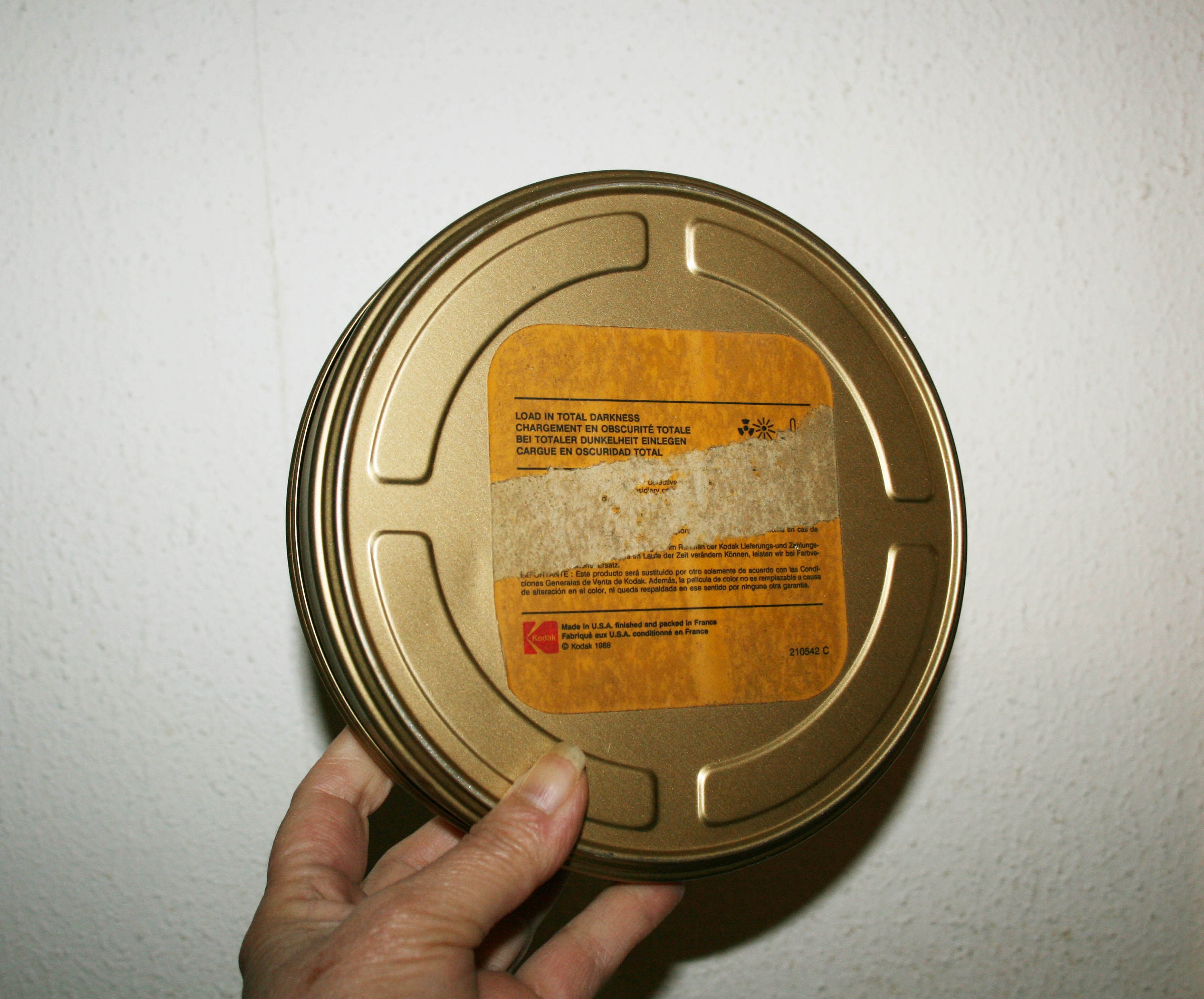 Kodak, Old Tin Box movie Film Collectable Metal Storage Tin Box Vintage