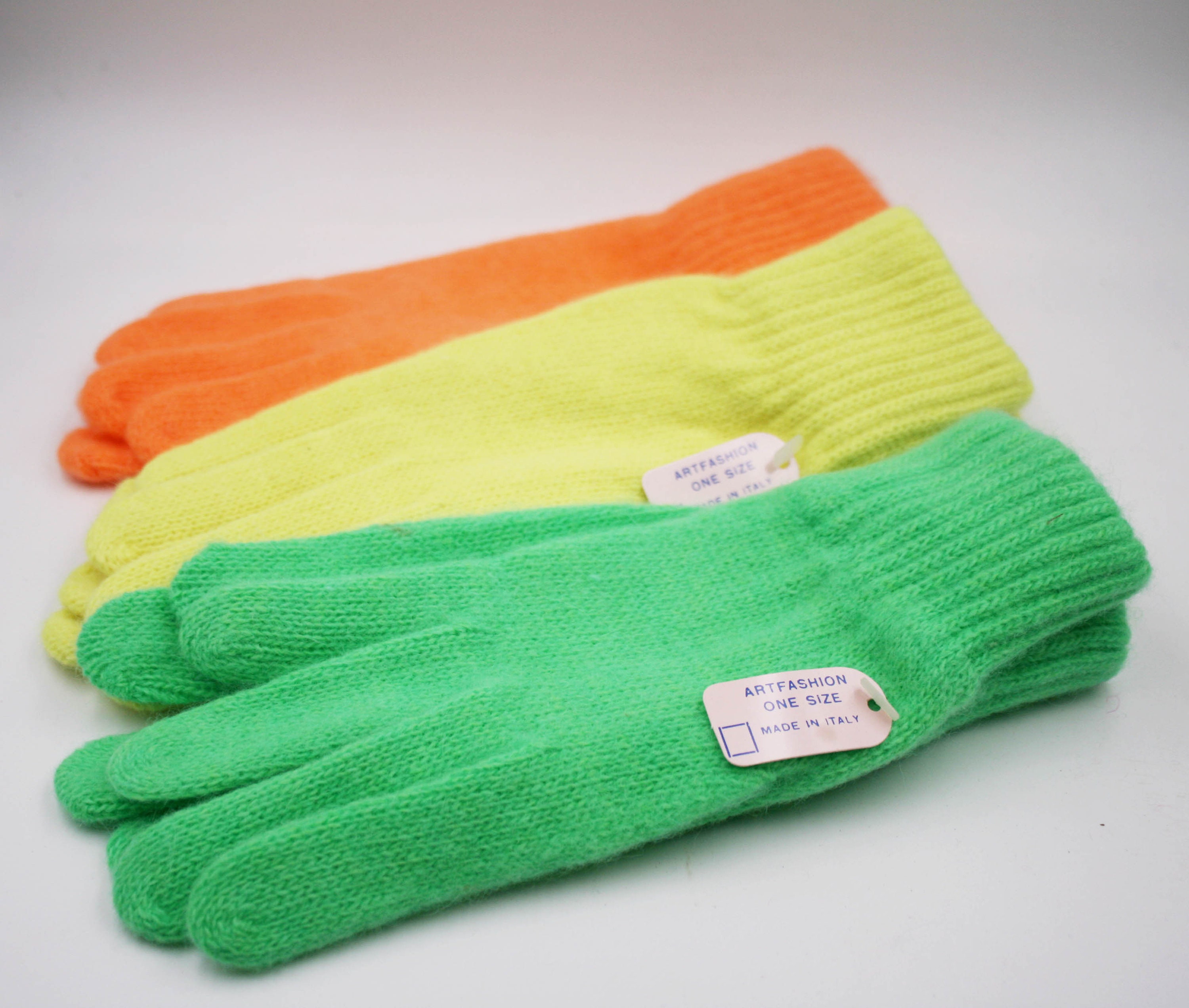 green winter gloves