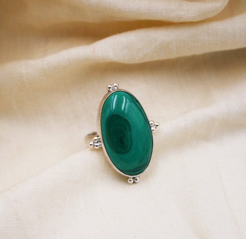 Vintage 80s Malachite Necklace rare Jewelrysilver jewelryWoman jewelryVintage stoneVintage Accessory Gift for her
