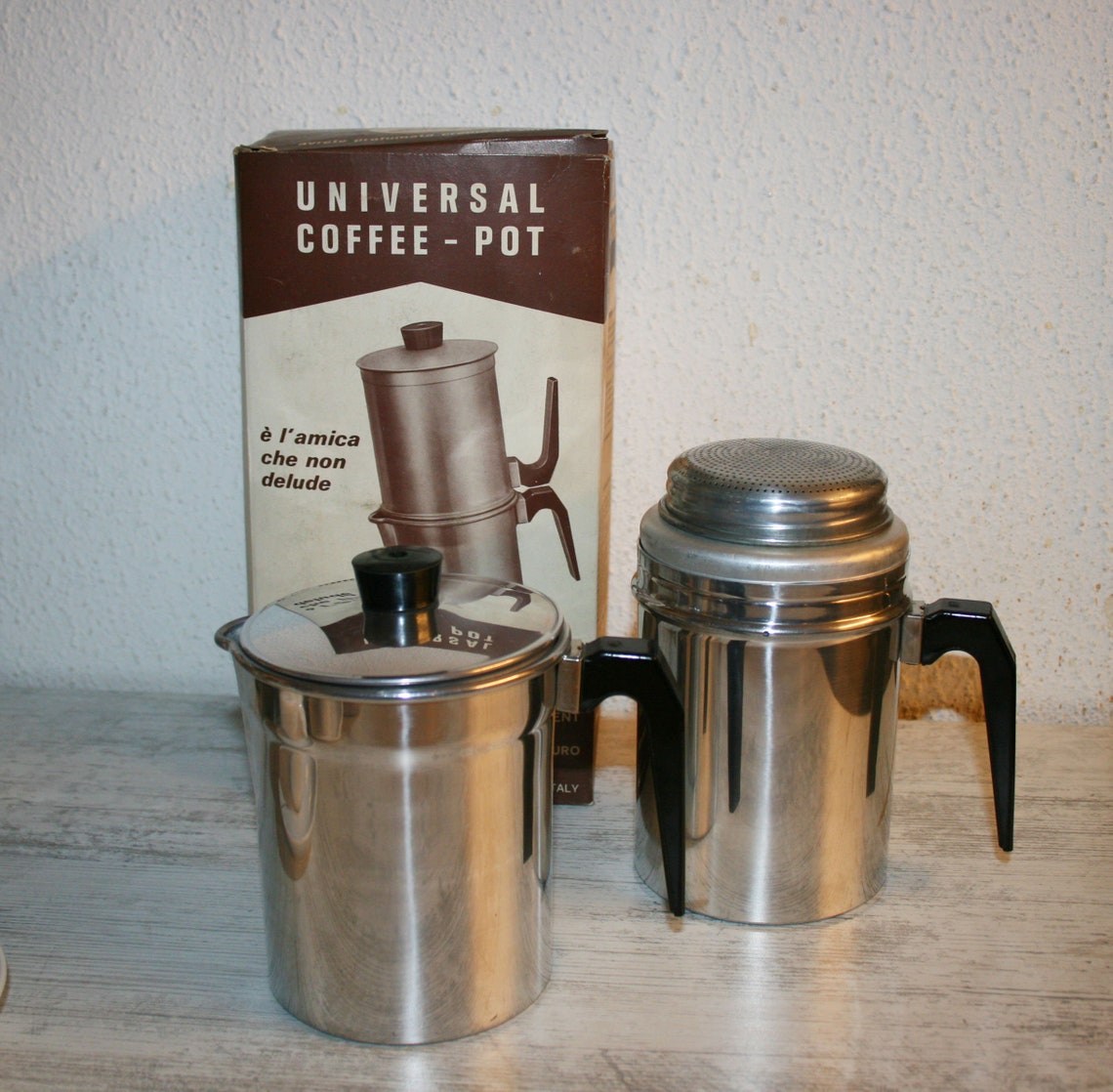 RARE Italian 1970s Neapolitan Coffee Maker / Coffee Pot Etsy