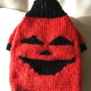 Sale - Halloween Pumpkin Dog Sweater