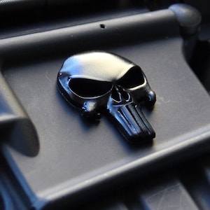 Punisher Skull 3D Metal Emblem Badge Sticker Decal (5 Pack)