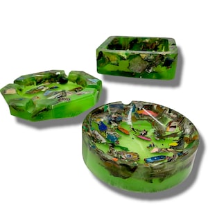 GRAFFite (Graffiti Fordite) Resin Ashtrays UV Reactive