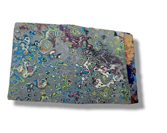 Sanded GRAFFite (graffiti fordite) Slab 29oz 844g 4.75"x7.75"x.93"