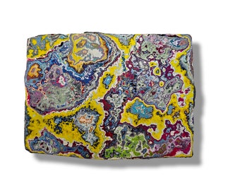 Sanded GRAFFite (graffiti fordite) Slab 35oz 996g 7.5"x5.75"x.93"