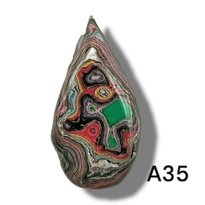 GRAFFite (Graffiti Fordite) Resin Finished Cabochon 24ct