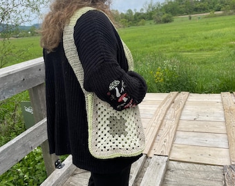 Granny Square Crochet Bag Pattern (Digital Download)